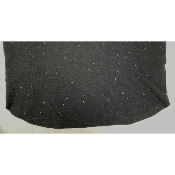 Milano By SioniSweater Size Large Black Rhinestones Long Sleeve NEW - Picture 6 of 11